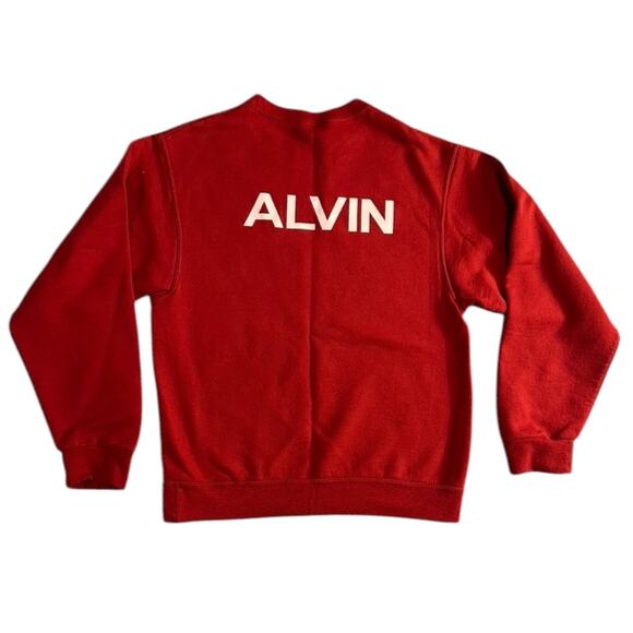 Jerzees Red Crewneck Alvin Sweatshirt - Picture 4 of 4
